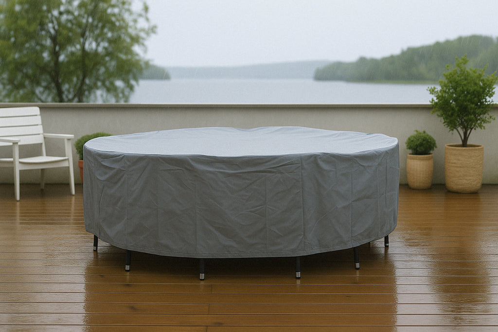 Klas möbelskydd Ø300 cm höjd 86 cm grå polyester