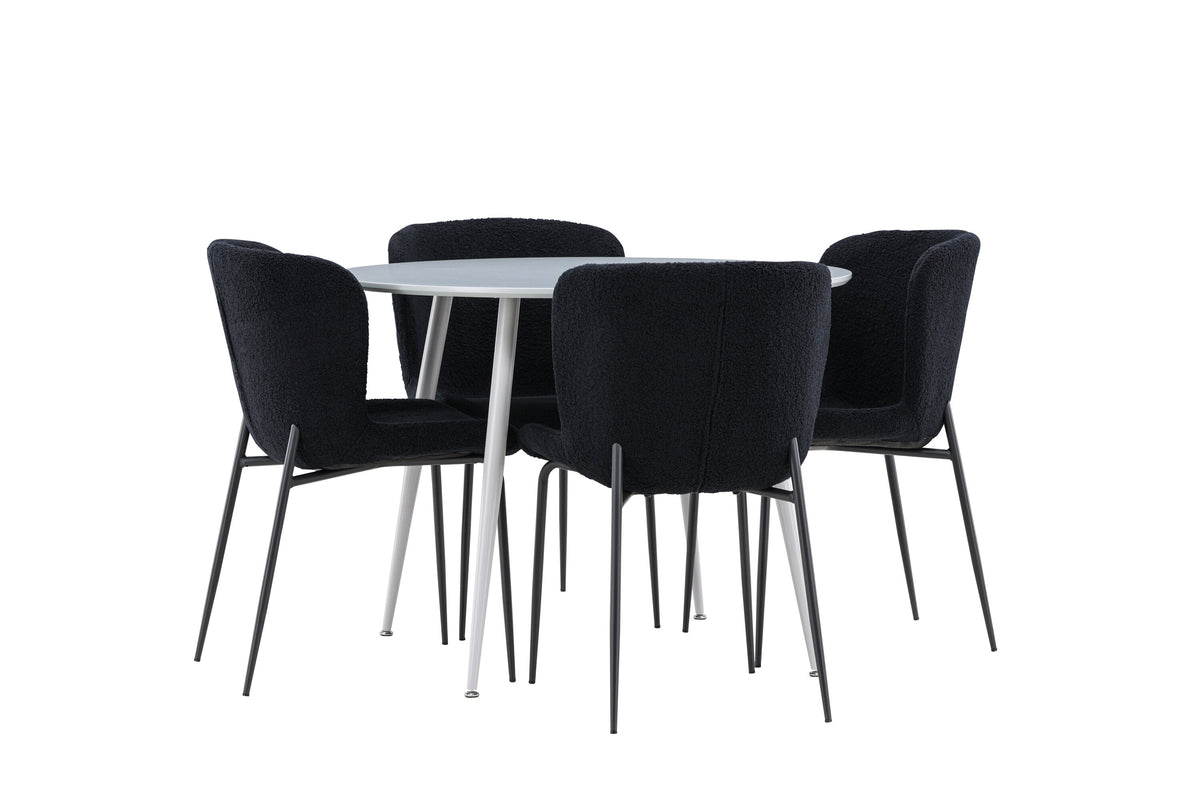 Plaza matgrupp med Modesto matstolar