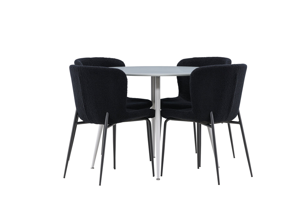 Plaza matgrupp med Modesto matstolar