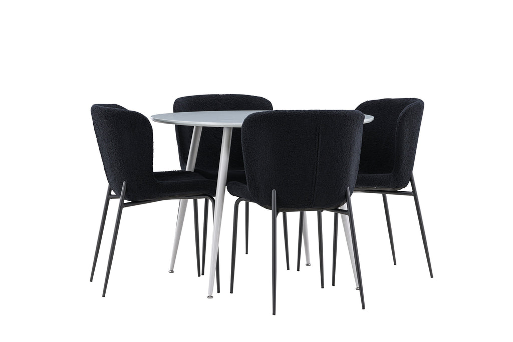 Plaza matgrupp med Modesto matstolar