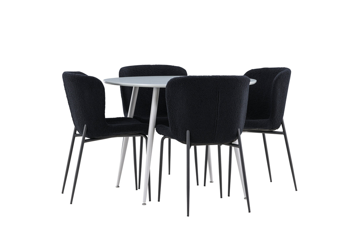 Plaza matgrupp med Modesto matstolar