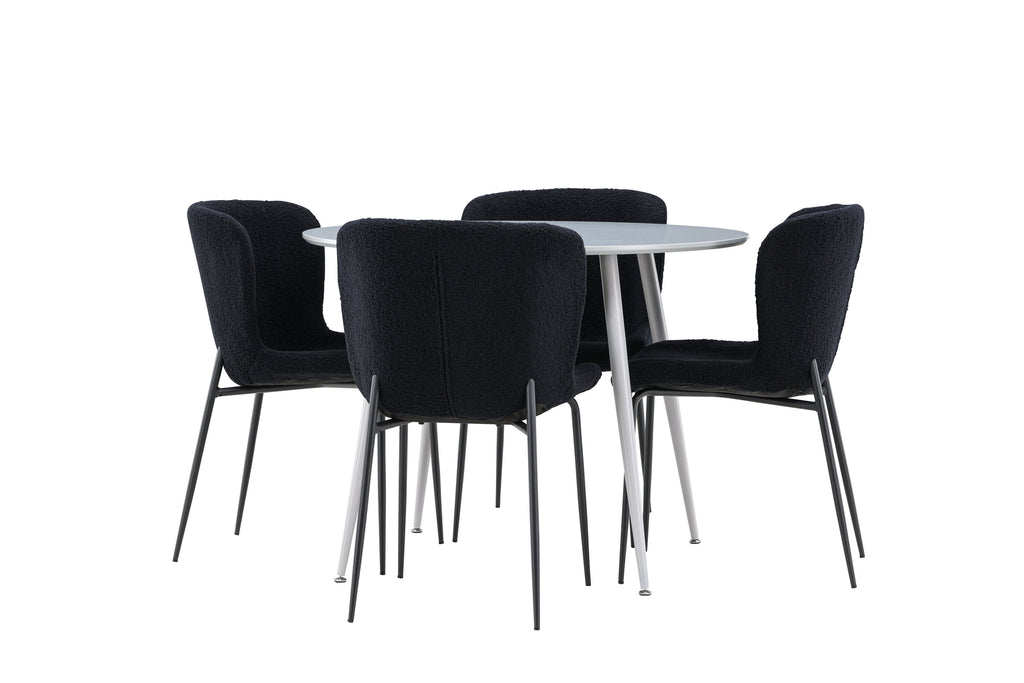 Plaza matgrupp med Modesto matstolar