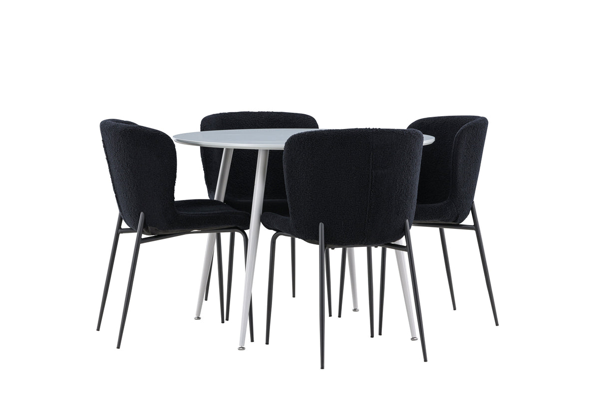 Plaza matgrupp med Modesto matstolar