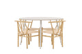 Plaza matbord i MDF med Alfons matstolar