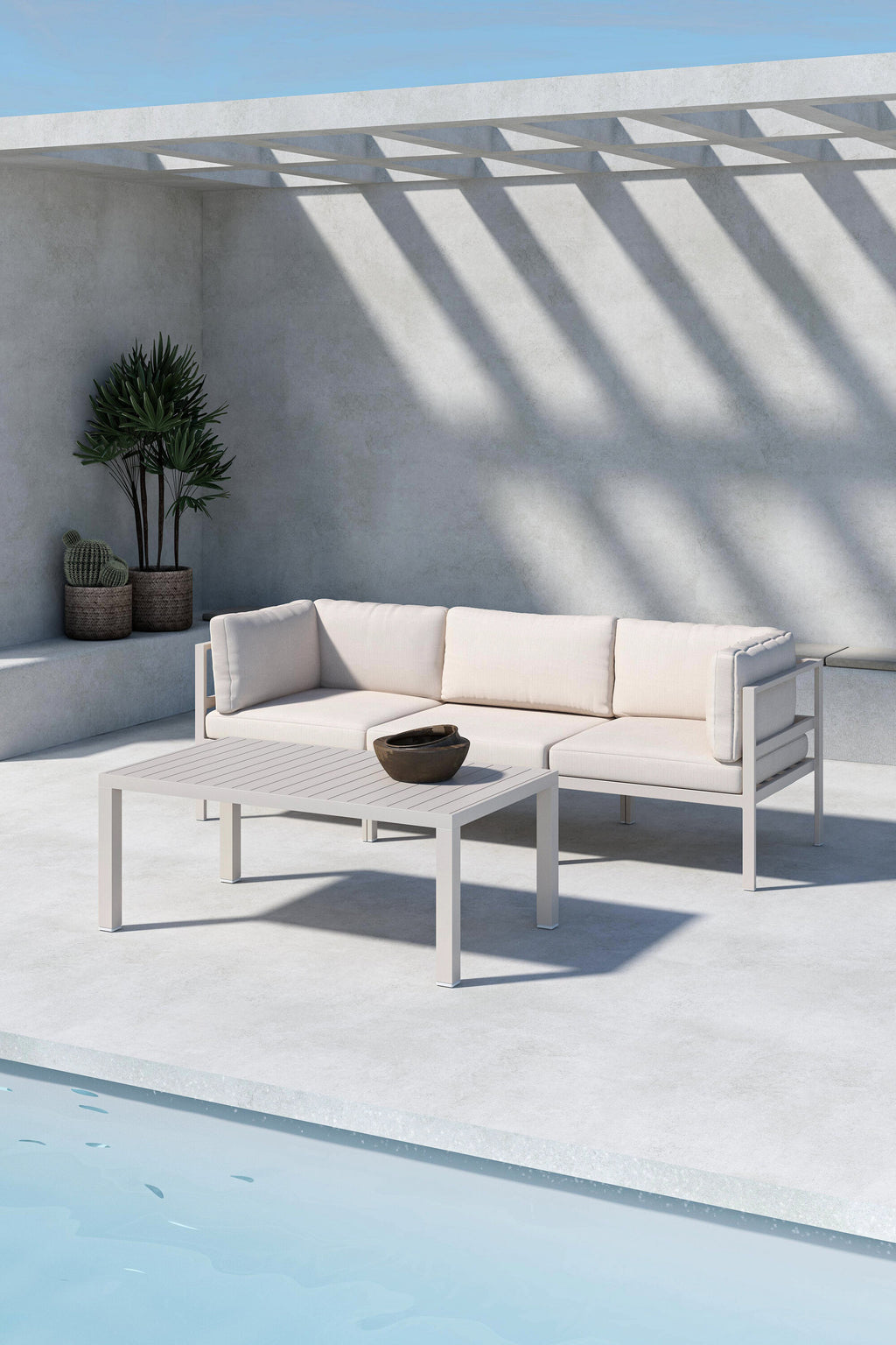 Copacabana modulär soffgrupp 2+1 med bord beige
