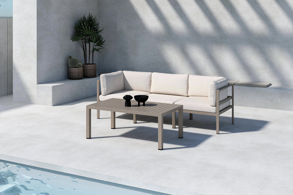 Copacabana modulär soffgrupp 2+1 med bord brun/beige