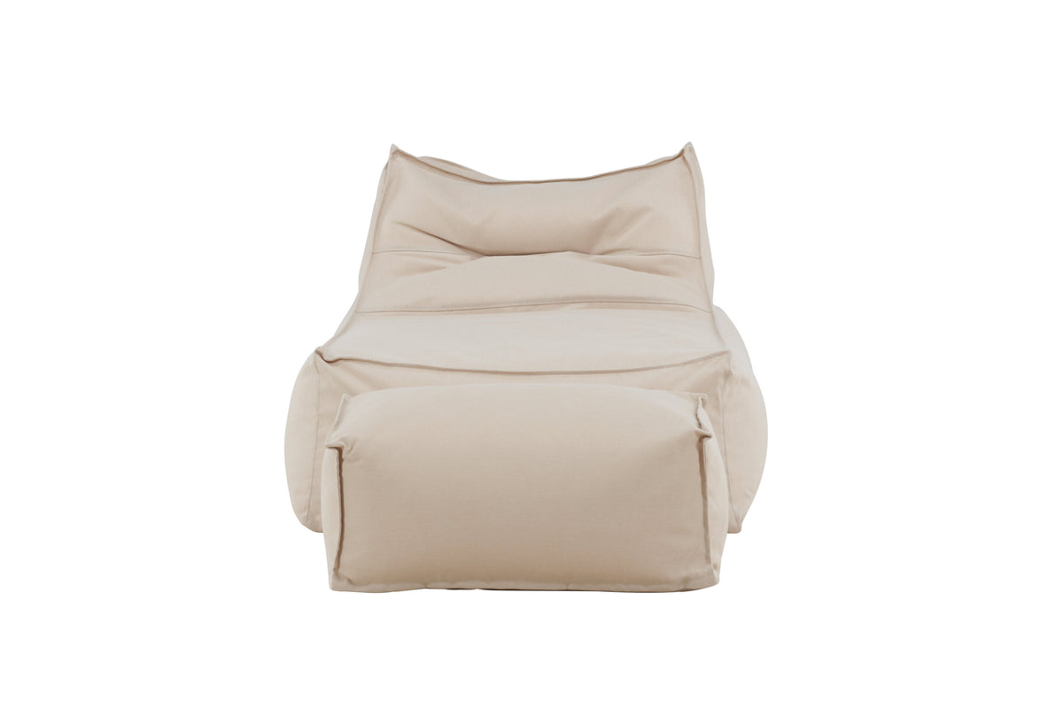 Redang sittsäck med fotpall beige