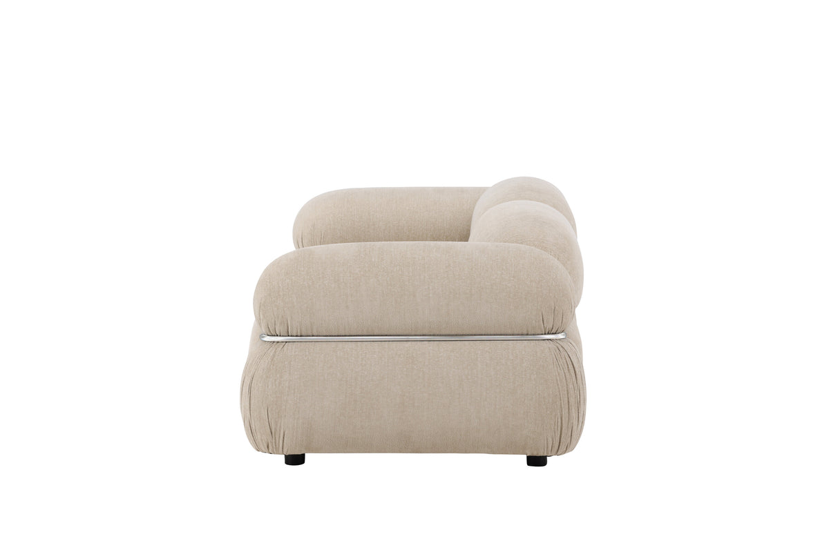 Mika modulsoffa 2 delar beige/silver