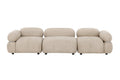 Mika modulsoffa 3 delar beige/silver