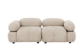 Mika modulsoffa 2 delar beige/svart
