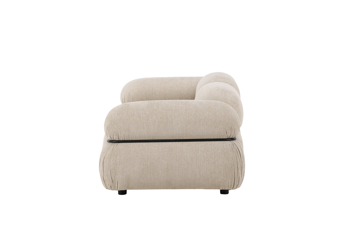 Mika modulsoffa 2 delar beige/svart
