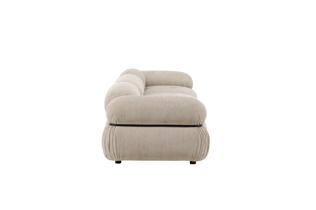 Mika modulsoffa 3 delar beige/svart