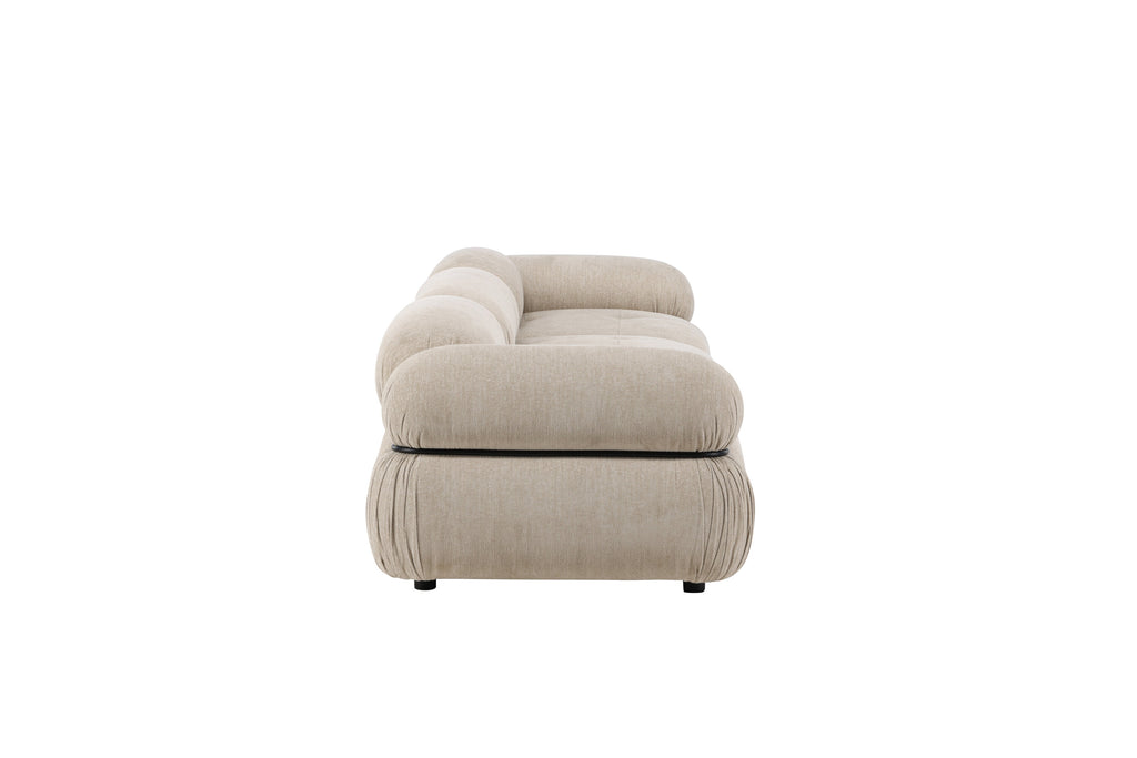 Mika modulsoffa 3 delar beige/svart