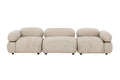 Mika modulsoffa 3 delar beige/svart