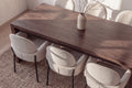 Evone/Blom matgrupp 100x200 cm mockabrun/svart/beige, tyg