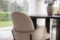 Juno rund matgrupp med Blom-stolar Ø120x75 cm svart/beige