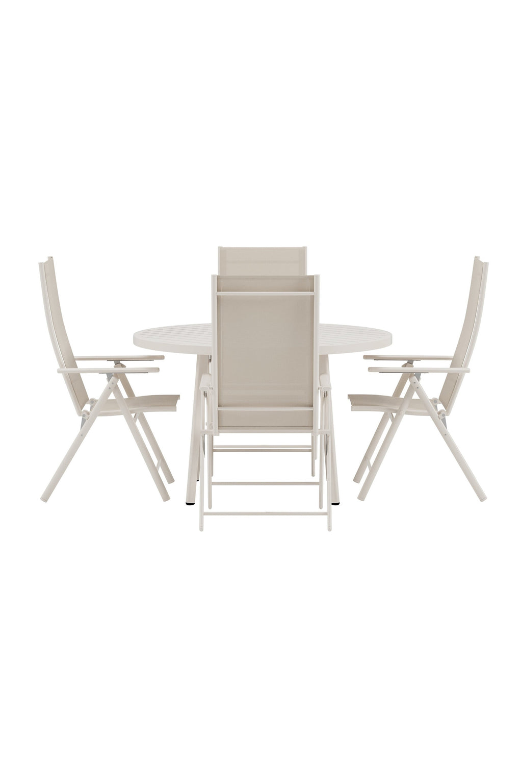 Giardini matgrupp med 4 Levanzo stolar beige