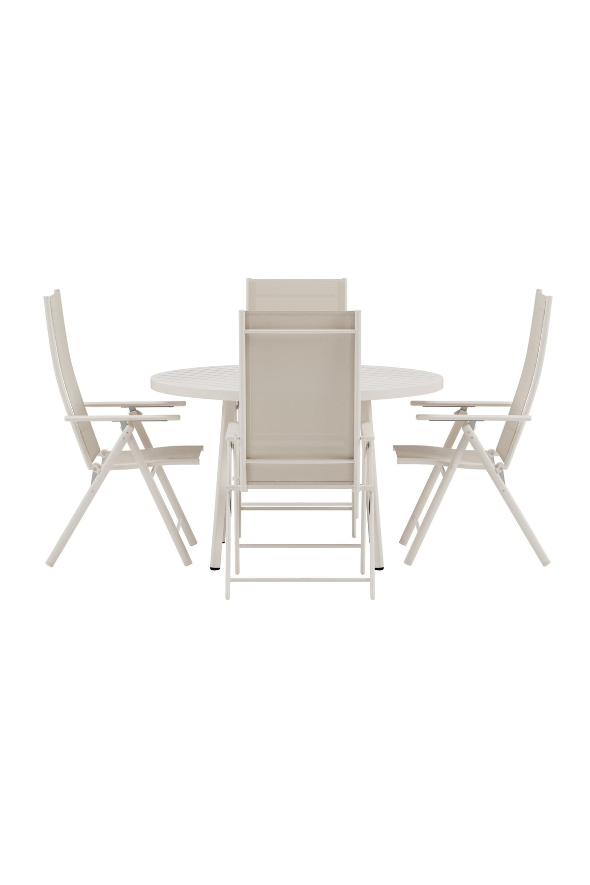 Giardini matgrupp med 4 Levanzo stolar beige
