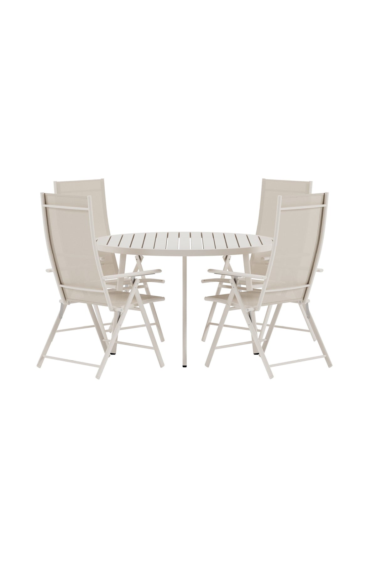 Giardini matgrupp med 4 Levanzo stolar beige